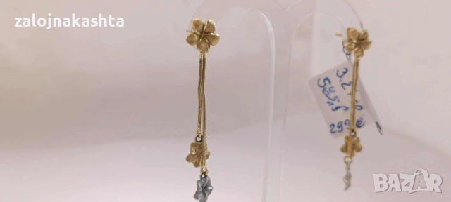 Златни обеци-3,24гр/14кр, снимка 3 - Обеци - 52128355