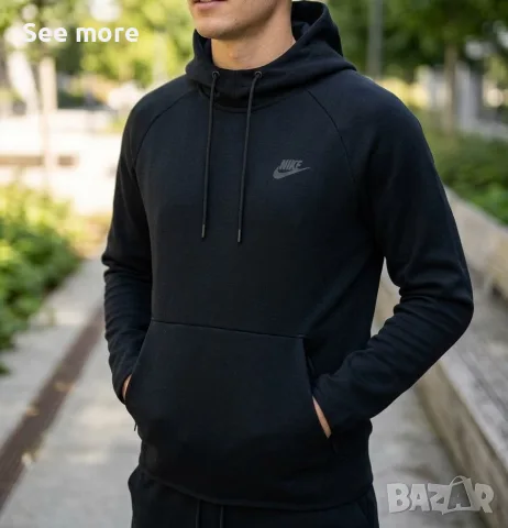 Nike Tech Fleece / Sportswear Hoodie Мъжка горница черна S