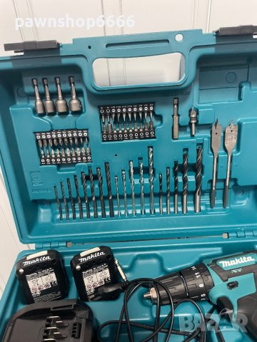 Винтоверт Makita HP333D с куфар пълен комплект накрайници, снимка 5 - Други инструменти - 42634115