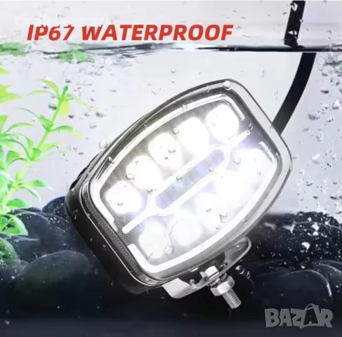 LED Диоден Халоген 180W за ролбар за Камиони Джипове Офроуд Боен Фар, снимка 3 - Аксесоари и консумативи - 48408649