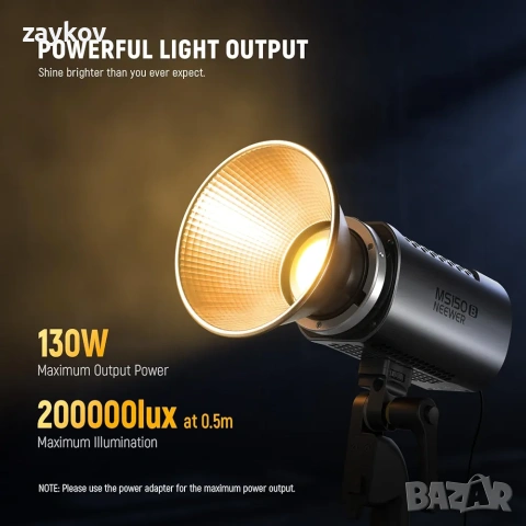 OLKIEQZ NEEWER MS150B Двуцветна LED видео лампа с управление от приложение, 2.4G режим, снимка 3 - Лед осветление - 53355877