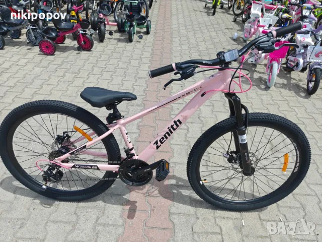 X Алуминиев велосипед 26" ZENITH розов, снимка 3 - Велосипеди - 56530286