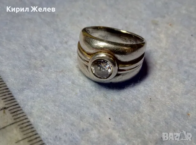 РАЗКОШЕН СКЪПОЦЕНЕН СРЕБЪРЕН ПРЪСТЕН СРЕБРО 925 с ЮВЕЛИРНО ФАСЕТИРАН МОЙСАНИТ 48602, снимка 14 - Пръстени - 49917326