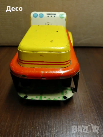 Стара тенекиена играчка мотокар Чехословакия., снимка 5 - Колекции - 50785164