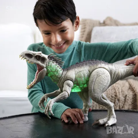 Джурасик свят Rex със светлини, звуци и движение - Mattel S_1230384, снимка 4 - Други - 48045213