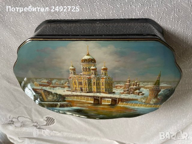 Руска Кутия за бижу или друго, ръчно рисувана, ново, за подарък, снимка 2 - Колекции - 40758924