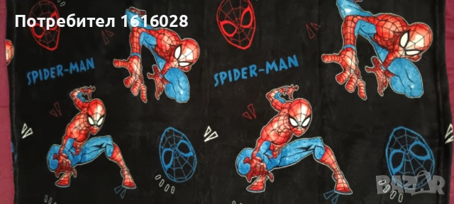 Детско одеяло на Спайдърмен. , снимка 4 - Спално бельо и завивки - 53964871