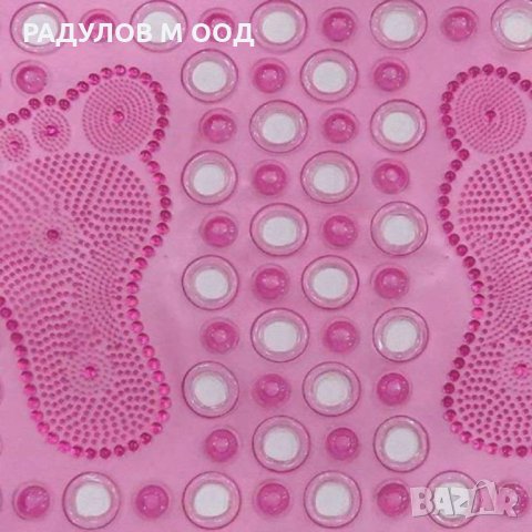 Противохлъзгаща силиконова стелка за баня Стъпки / 3753, снимка 3 - Изтривалки - 31785219