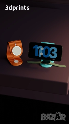 Стойка за зареждане на iPhone и Apple Watch, снимка 8 - Аксесоари за Apple - 52227400