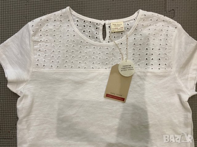 ZARA нова блузка 140см, снимка 4 - Детски тениски и потници - 29080609