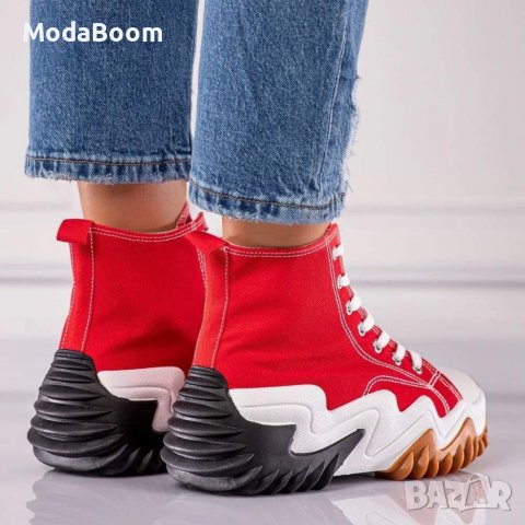 Дамски високи кецове , снимка 3 - Кецове - 39703013