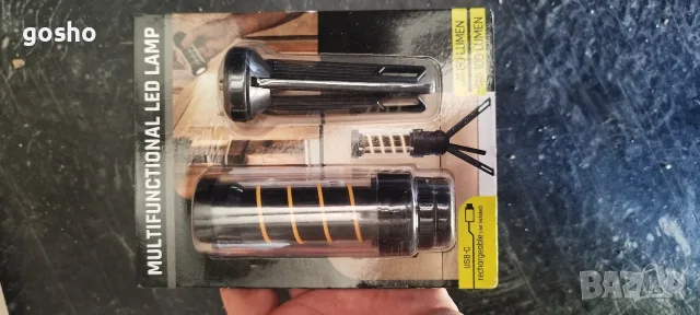 Многофункционална лампа с мини статив, зареждаема с USB