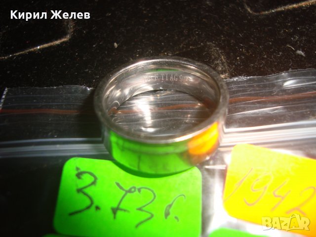 A&F TIAG 925 МАРКОВ СРЕБЪРЕН ПРЪСТЕН РОДИРАНО СРЕБРО 925 ПРОБА 19427, снимка 6 - Пръстени - 31574396