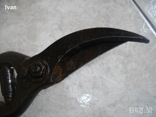 Стара Немска Лозарска-Овощарска Ножица-Ръчно Кована-Ретро-Винтидж, снимка 14 - Други инструменти - 34447821
