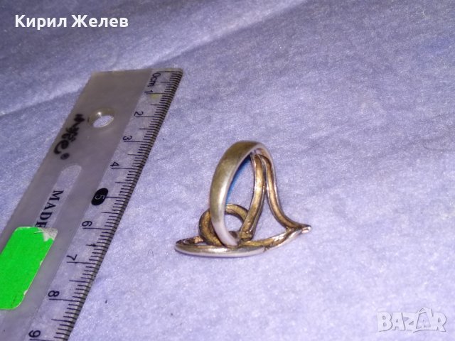 ДВЕ СЪРЦА в ЕДНО РОМАНТИЧЕН НЕЖЕН АРТ ПРЪСТЕН СРЕБРО 925 РЪЧНА ИЗРАБОТКА ЛЮБОВНО БИЖУ 34614, снимка 13 - Пръстени - 39522064