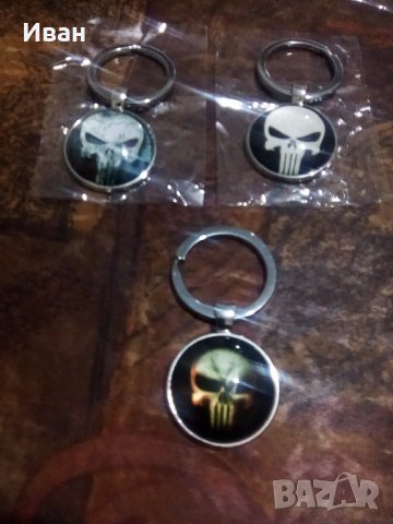 Ключодържател метален с емблема череп 3 модела 