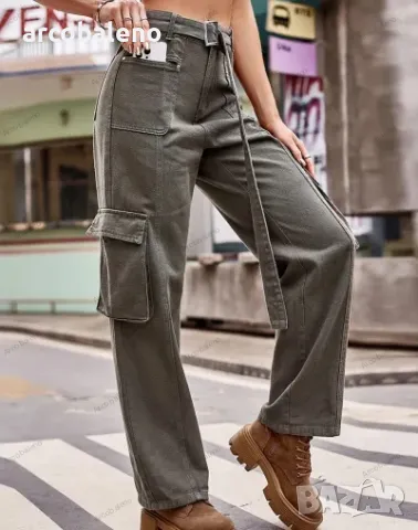 Дамски американски хип-хоп дънкови ежедневни панталони, 3цвята , снимка 6 - Дънки - 48395934