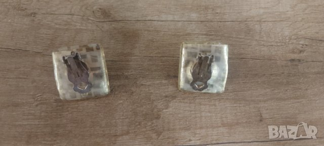 Качествени Кристални обеци с клипси внос от Англия, снимка 3 - Обеци - 38757508