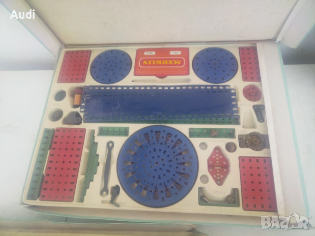 Немски детски матален конструктор. MARKLIN Metallbaukasten, снимка 11 - Конструктори - 54317349