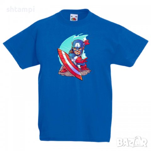 Детска тениска Marvel Captain America 1 Игра,Изненада,Подарък,Геймър,, снимка 5 - Детски Блузи и туники - 36716508