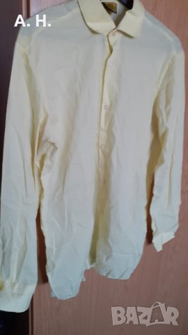светложълта риза с дълъг ръкав , снимка 1