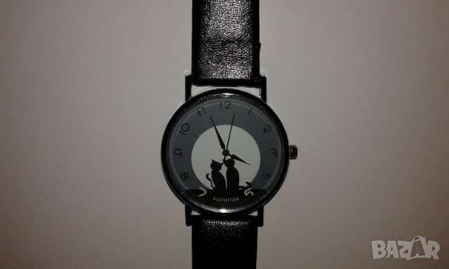 БЕЗ КОМЕНТАР ЗА ПОСЛЕДНО! нов дамски ръчен часовник с котки , снимка 1 - Други - 31873440