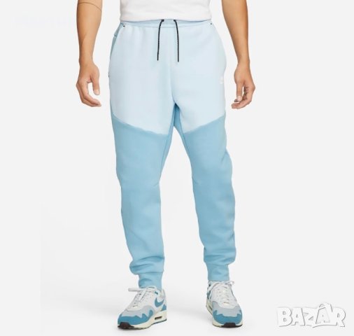 Мъжко долнище Nike Tech Fleece Celestine Blue - размер L, снимка 1 - Спортни дрехи, екипи - 42720953