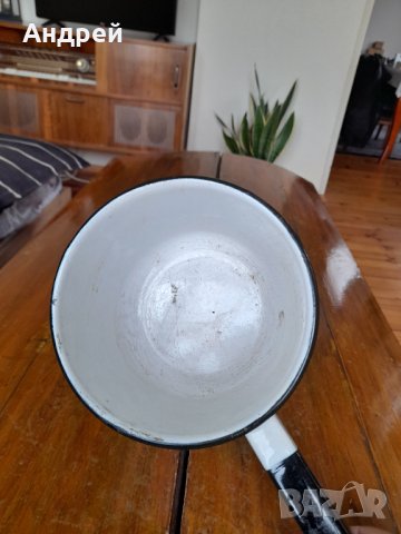 Стара емайлирана касерола,тиган #6, снимка 4 - Други ценни предмети - 39458751