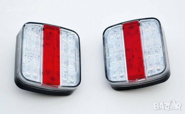 1 бр. ЛЕД LED задни стопове за камион, бус с 16 ЛЕД , 10-30V , снимка 2 - Аксесоари и консумативи - 35478012