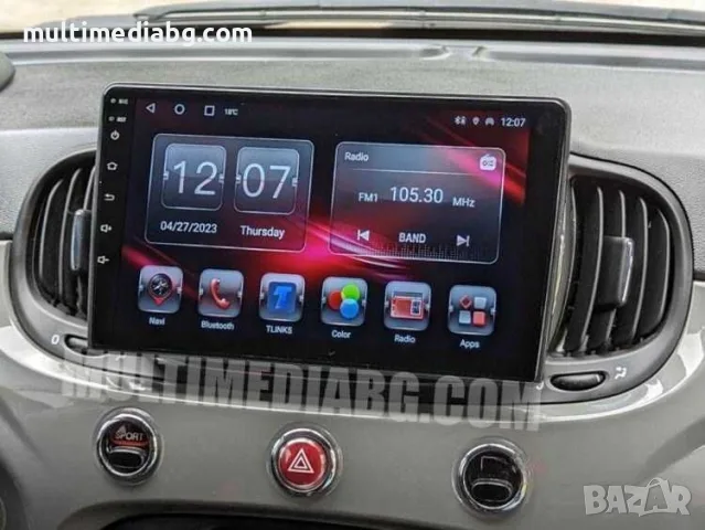 Fiat 500 [2016-2019] Мултимедия Навигация Android, снимка 2 - Аксесоари и консумативи - 55794986