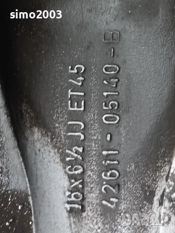 2бр. Лети джанти за Тойота, снимка 3 - Гуми и джанти - 52564695