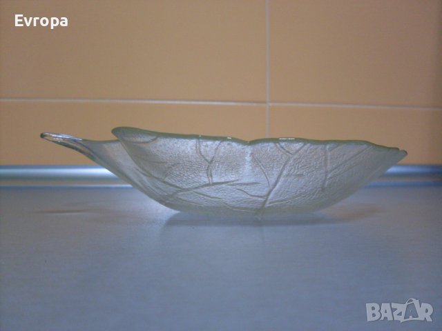 Стъклена чиния., снимка 2 - Декорация за дома - 44465241