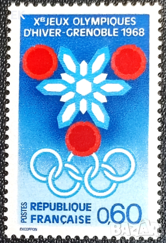 Франция, 1967 г. - самостоятелна чиста марка, спорт, 3*2