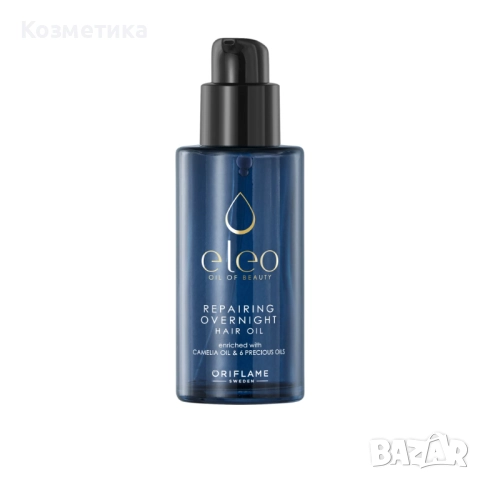Възстановяващо олио за коса с нощно действие Eleo, снимка 2 - Продукти за коса - 51473420