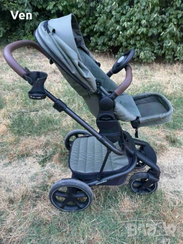 Бебешка количка Harvey 3 Premium Emerald Green, снимка 3 - Детски колички - 53902768