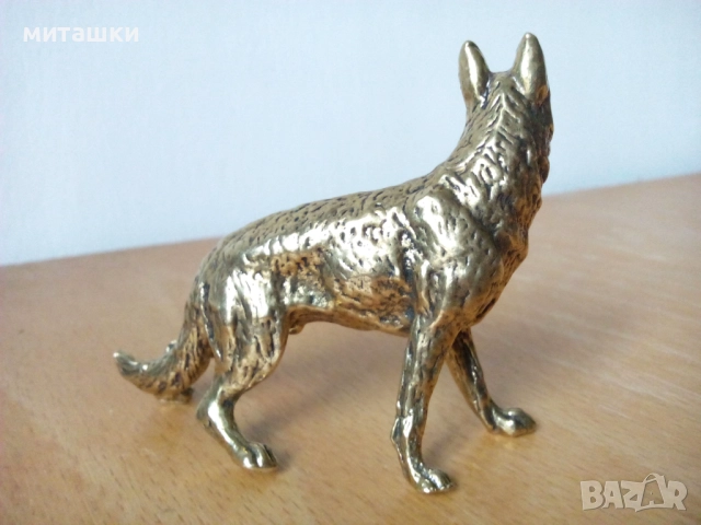 Бронзова статуетка вълчак, снимка 3 - Декорация за дома - 52687209