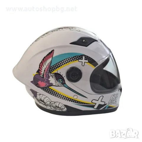 Детска Каска - Бял Гланц, снимка 2 - Аксесоари и консумативи - 49686258