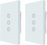 Смарт WiFi кючове- комплект от 2 бр -  съвместим с Amazon Alexa и Google Assistant, бял