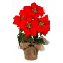 Изкуствено цвете Коледна звезда, 50см, снимка 1 - Декорация за дома - 42746330