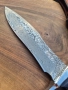 Масивен ловен нож BOWIE DAMASKUS с кания от телешки бланк,LN428, снимка 9
