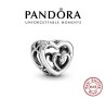 Сребърен талисман PANDORA 925 Entwined Infinite Hearts Charm, снимка 1 - Гривни - 35291840