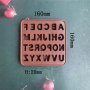 Латиница Азбука Букви дълбок силиконов молд форма фондан шоколад гипс бонбони декор, снимка 5