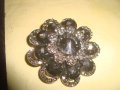 КРИСТАЛНА СКЪПОЦЕННА АРТ БРОШКА - ЦВЕТЕ 20854, снимка 3