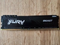 16GB DDR4 2666Mhz Kingston Fury Beast Black RAM памет | CL16 | 16-18-18-39 1.2V | Тествана!, снимка 1