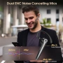 Професионална Bluetooth 5.4 Слушалка – 120ч. Батерия, ENC Шумопотискане и IPX7 Водоустойчивост, снимка 3