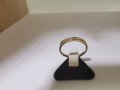 Златен пръстен с диаманти 9 карата , снимка 1 - Пръстени - 30077798
