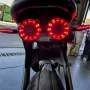 40 LED Стоп диоден за мотоциклет с вградени мигачи и стойка за номер., снимка 6