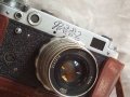 ФЕД 2 Стар СЪВЕТСКИ ЛЕНТОВ РЯДЪК МОДЕЛ FED 2 КОЛЕКЦИОНЕРСКИ ФОТОАПАРАТ в КОЖЕН КАЛЪФ 33094, снимка 2