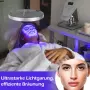Преносим домашен солариум – Кръгла LED лампа за лице и тяло (50W, 460 nm), снимка 9
