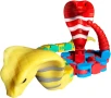 Играчка змия, Пластмасова, Сензорна, Многоцветна, снимка 3